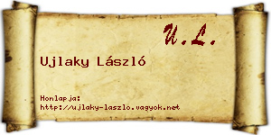 Ujlaky László névjegykártya